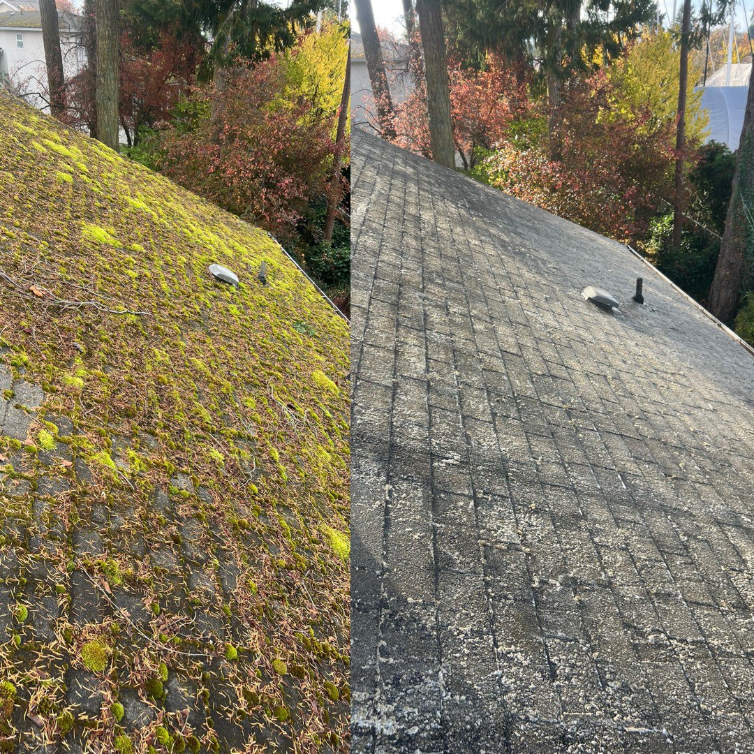 Before and after cleaning transformation